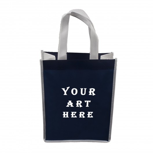 9" W x 12"H x 4.5"D Laminated Tote Bag